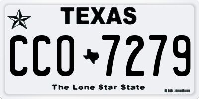 TX license plate CCO7279