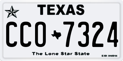 TX license plate CCO7324