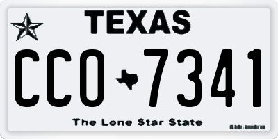 TX license plate CCO7341