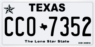 TX license plate CCO7352