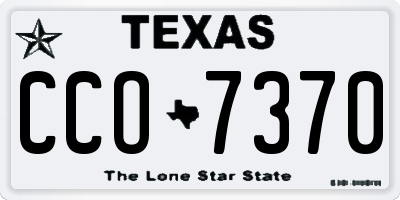 TX license plate CCO7370