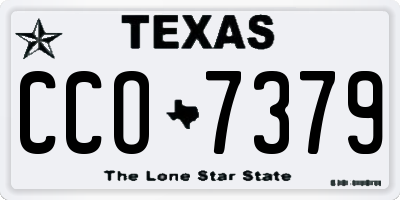 TX license plate CCO7379