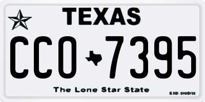 TX license plate CCO7395