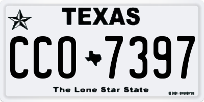 TX license plate CCO7397