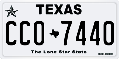 TX license plate CCO7440
