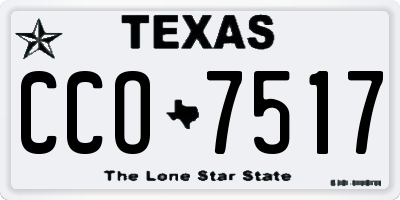 TX license plate CCO7517