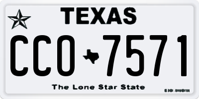 TX license plate CCO7571
