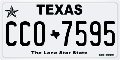 TX license plate CCO7595