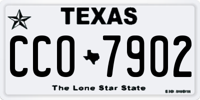 TX license plate CCO7902