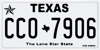 TX license plate CCO7906