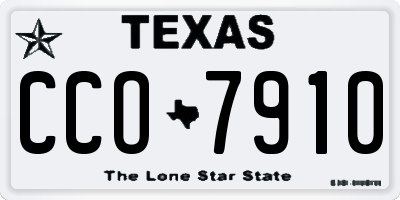 TX license plate CCO7910