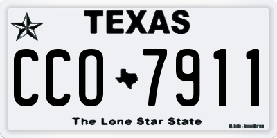 TX license plate CCO7911