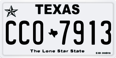 TX license plate CCO7913