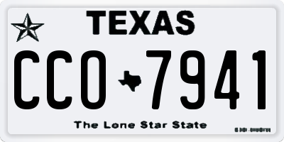 TX license plate CCO7941