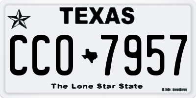 TX license plate CCO7957