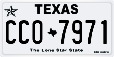 TX license plate CCO7971