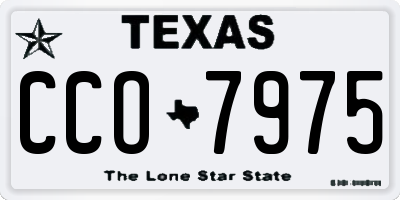 TX license plate CCO7975