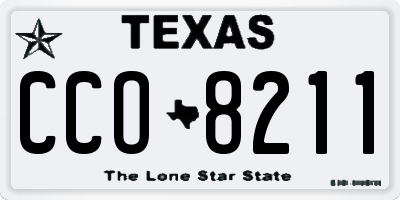 TX license plate CCO8211