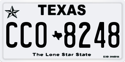 TX license plate CCO8248