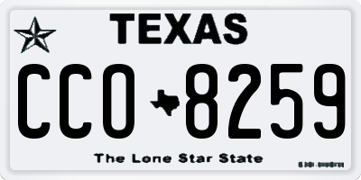 TX license plate CCO8259