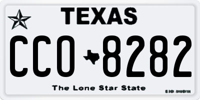 TX license plate CCO8282