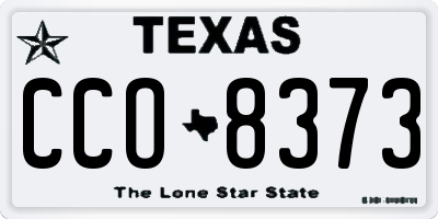 TX license plate CCO8373