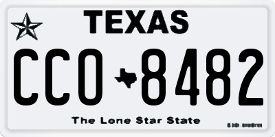 TX license plate CCO8482