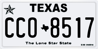 TX license plate CCO8517