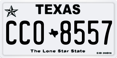 TX license plate CCO8557