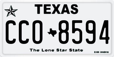 TX license plate CCO8594