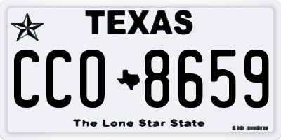 TX license plate CCO8659