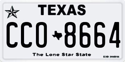 TX license plate CCO8664