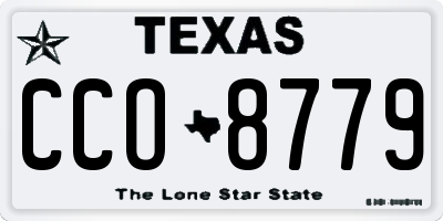 TX license plate CCO8779