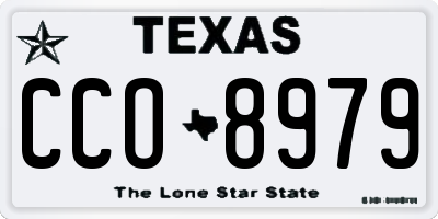 TX license plate CCO8979