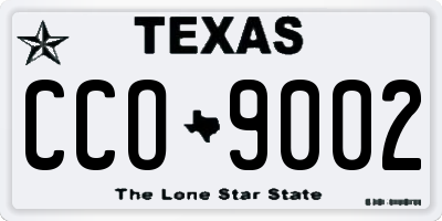 TX license plate CCO9002