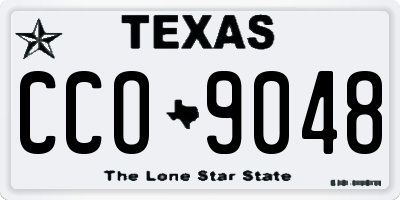 TX license plate CCO9048
