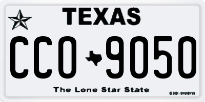 TX license plate CCO9050