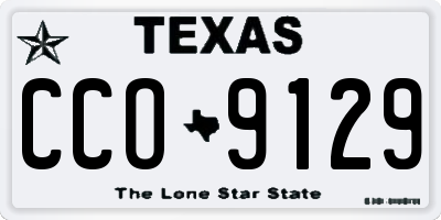 TX license plate CCO9129