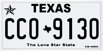 TX license plate CCO9130