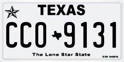 TX license plate CCO9131