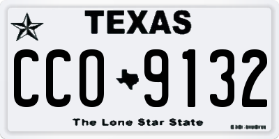TX license plate CCO9132