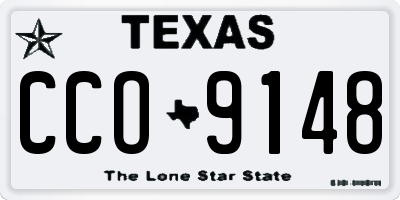 TX license plate CCO9148