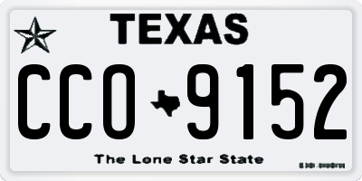TX license plate CCO9152