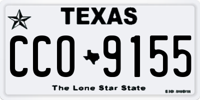 TX license plate CCO9155