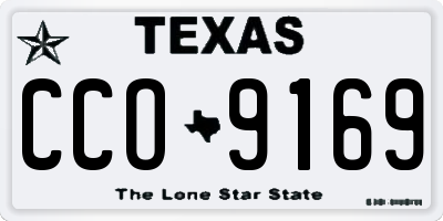 TX license plate CCO9169