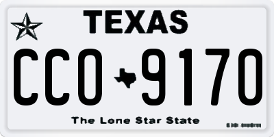 TX license plate CCO9170