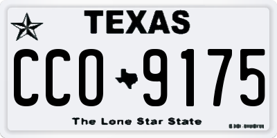TX license plate CCO9175