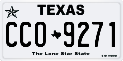 TX license plate CCO9271