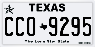 TX license plate CCO9295