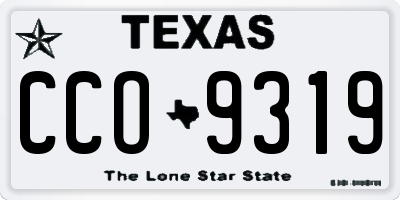TX license plate CCO9319